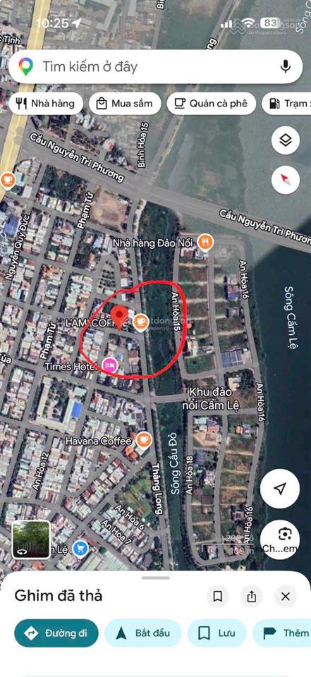 Bán lô đất biệt thự đẹp đường an hòa 4, khuê trung, cẩm lệ, đà nẵng