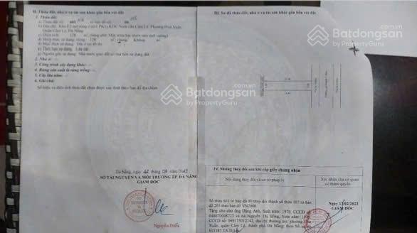 Bán cặp 2 lô liền kề nguyễn quang lâm, hòa xuân, đà nẵng
