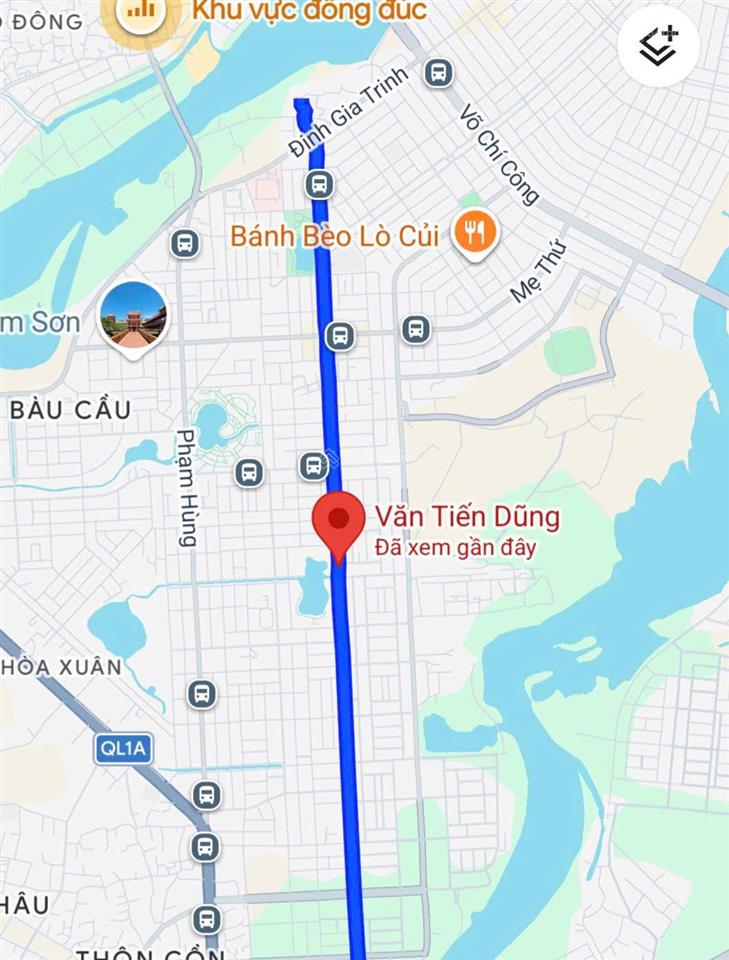 Bán đất đẹp mặt tiền văn tiến dũng, hòa xuân, đà nẵng