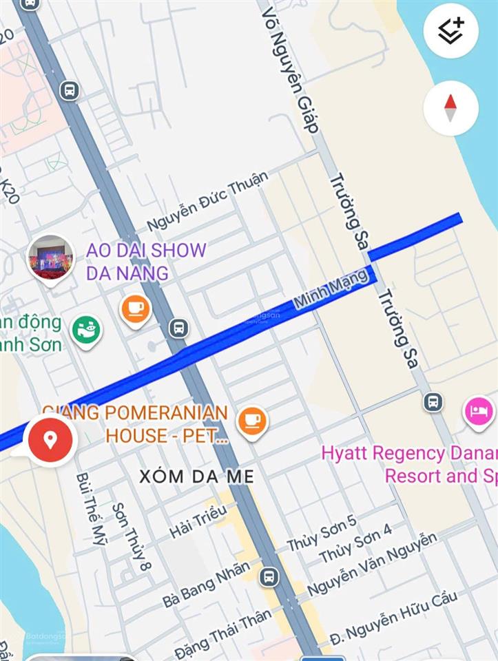 Siêu phẩm mặt tiền minh mạng  trục kinh doanh sầm uất, sát võ chí công  thông biển sơn thủy