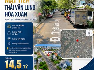 Bán 2 lô liền kề mặt tiền thái văn lung hòa xuân, đà nẵng