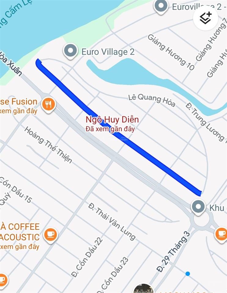 Bán đất vip đảo 1 hòa xuân  đường ngô huy diễn  vị trí đẹp, giá tốt ,tp đà nẵng