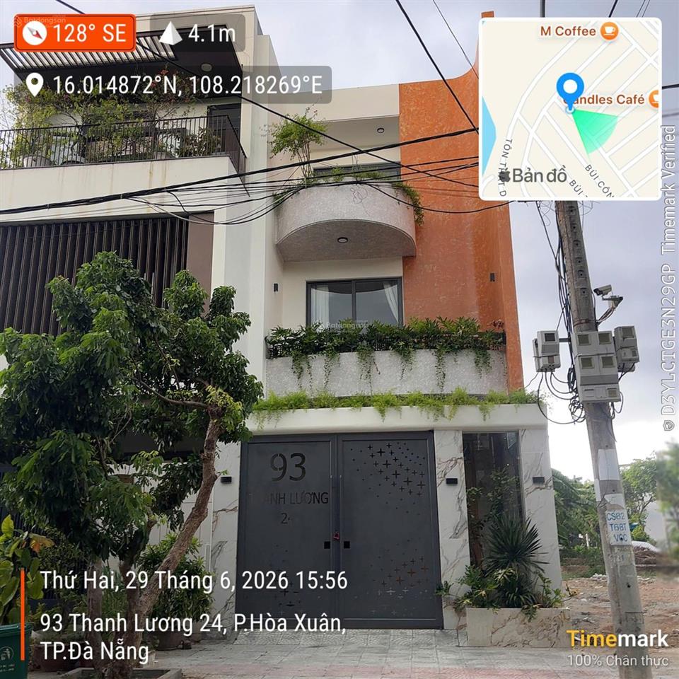 Bán nhà mới hiện đại, góc công viên hòa xuân, sau lưng dãy biệt thự tôn thất dương kỵ, hòa xuân