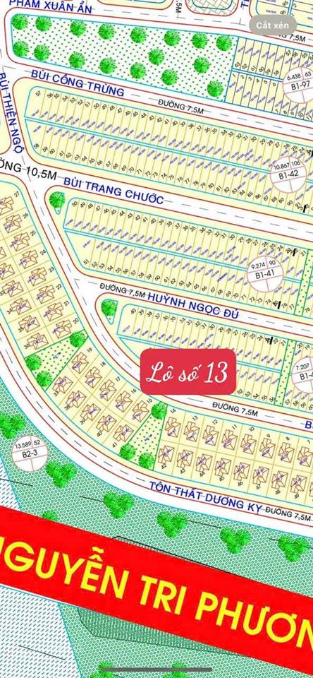 Cần bán lô biệt thự đẹp bùi thiện ngộ, hòa xuân, tp đà nẵng