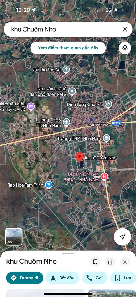 Đất đấu giá chuôm nho nhã nam  tân yên