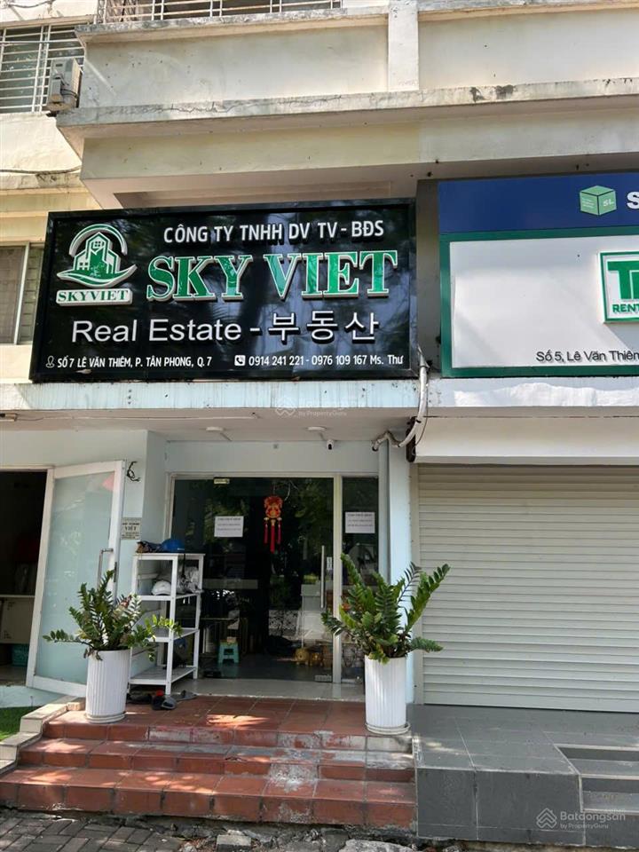 Cho thuê shop dt 40m2, lê văn thiêm, q7, phú mỹ hưng, 17tr/th.  ms lan 0939 637 ***