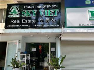 Cho thuê shop dt 40m2, lê văn thiêm, q7, phú mỹ hưng, 17tr/th.  ms lan 0939 637 ***
