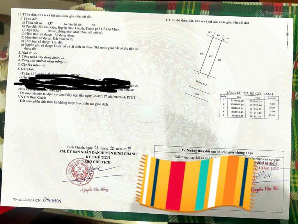 Bán đất khu dân cư metro, tân kiên, bình chánh, 5,5 tỷ, 100m2