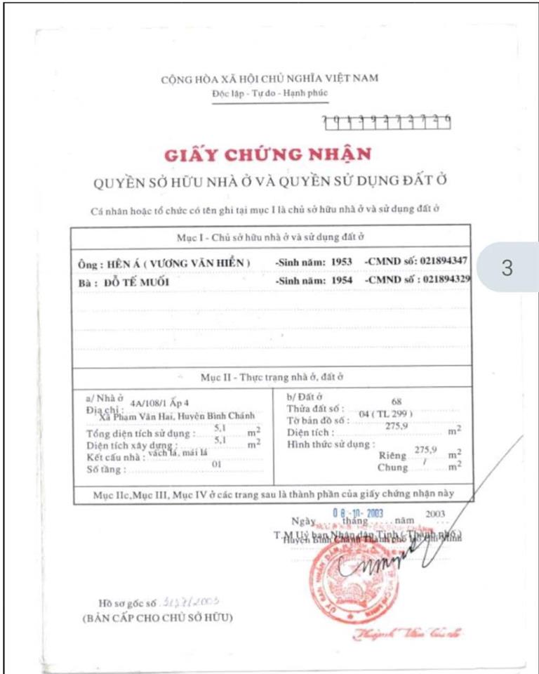 Bán đất tại đường thanh niên, xã phạm văn hai, huyện bình chánh, 9 tỷ, 735m²