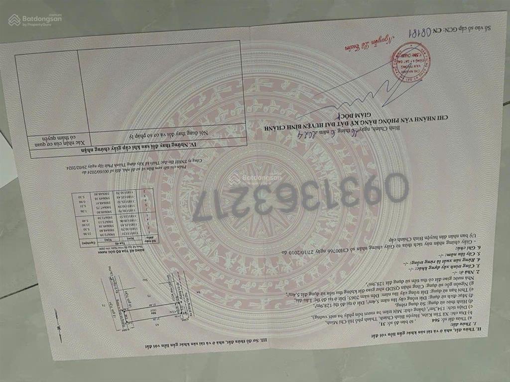 Bán đất giá ưu đãi tại đường bông văn dĩa, 4,5 tỷ, 134 m2