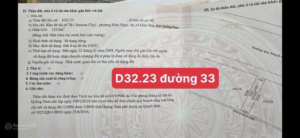 Chỉ 3tỷ050 sở hữu lô đất đường 33m kđt 7b cần tiền bán nhanh