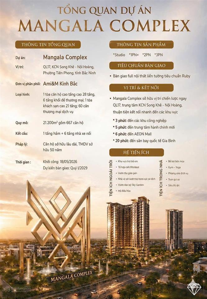 Mangala complex dự án đang được giới đầu tư quan tâm tại tâm điểm công nghiệp bắc ninh
