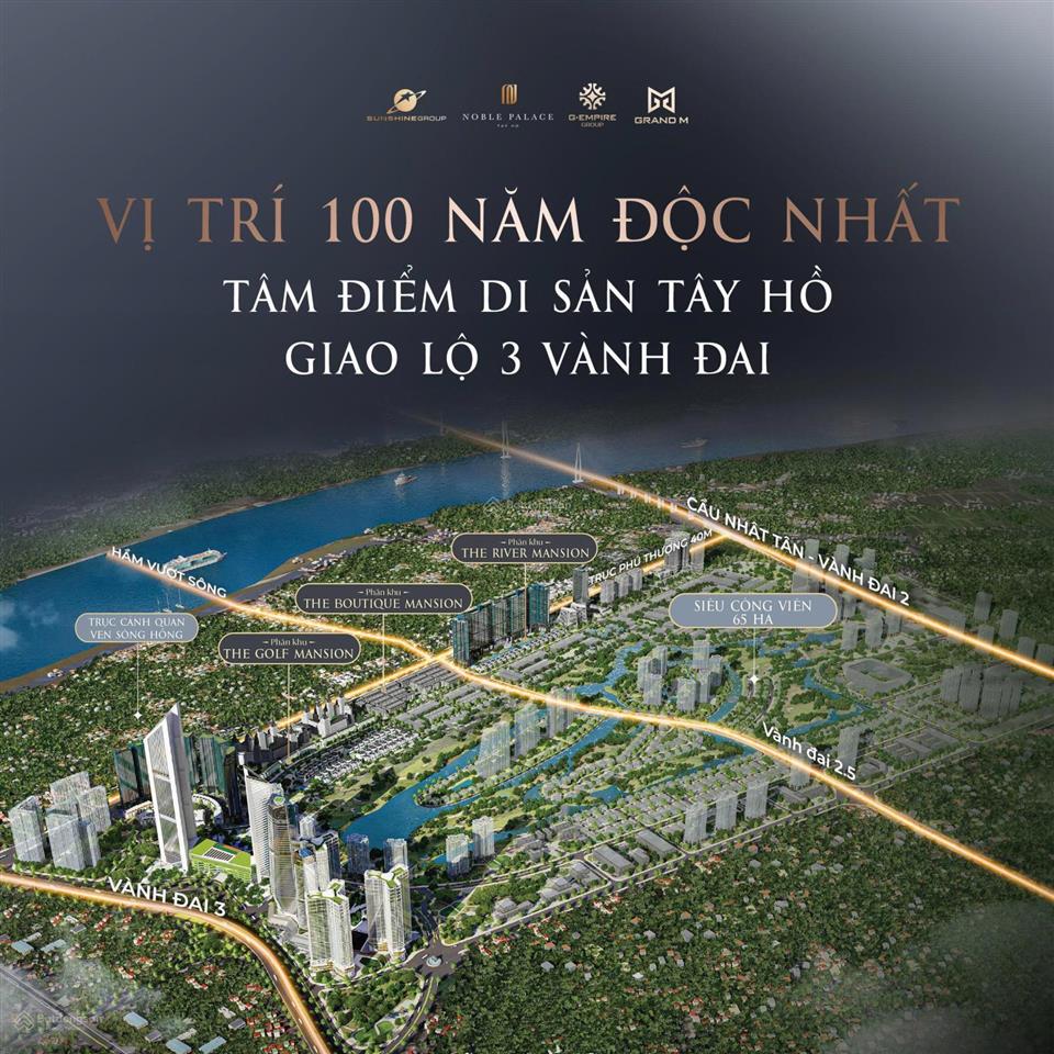Mở bán siêu dinh thự và liền kề kinh doanh noble palace tây hồ, có 2 mặt tiền, thiết kế rất tối ưu