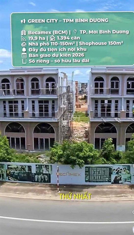 Chủ Đầu Tư BECAMEX lần đầu tiên Mở Bán Dự Án Green city tại TP MỚI