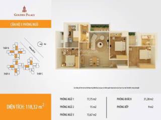 Chính chủ cần bán căn hộ sẵn dòng tiền dự án goden palace