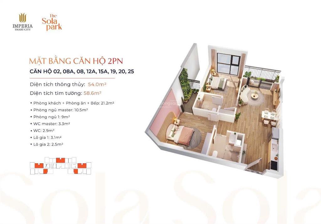 Chuyển nhượng 111 căn hộ giá tốt the sola park, hỗ trợ vay ân hạn lãi suất.