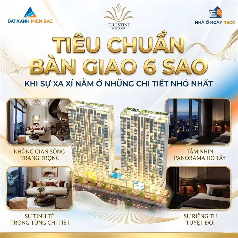 Căn 3pn cuối cùng tại celestine westlake giá chỉ 155tr/m2  vào tiền 4,5 tỷ