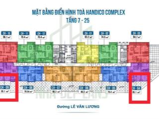 Căn góc hoa hậu cuối cùng còn sót lại, dự án 33 lê văn lương. căn 09. giá 117tr/m