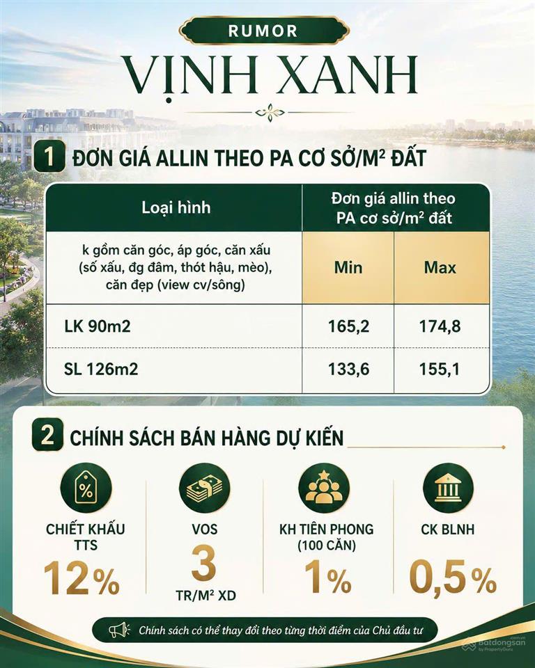 Phân khu vịnh xanh ocean park 3. lk 90m chỉ với 132tr/m. chính thức nhận booking