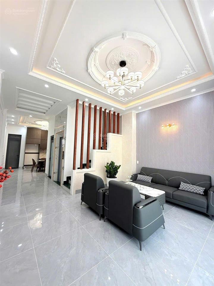 Bán nhà hiện đại thiết kế đẹp 5 phòng ngủ có thang máy, nhà mới chưa ai ở ngay khu an sơn