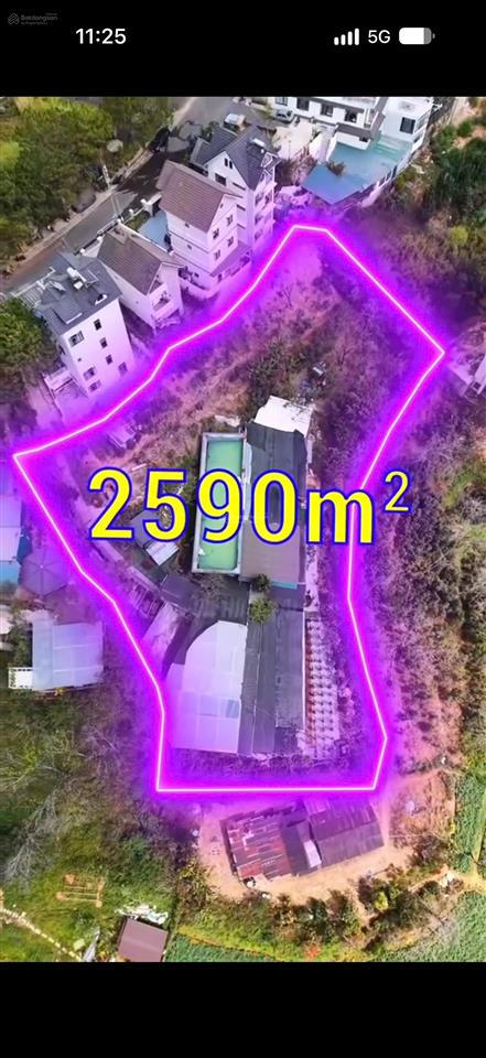 2590m2 có sẵn 300m2 đất tô hiến thành ngay trung tâm đà lạt vị trí xây khách sạn chỉ 28 tỷ