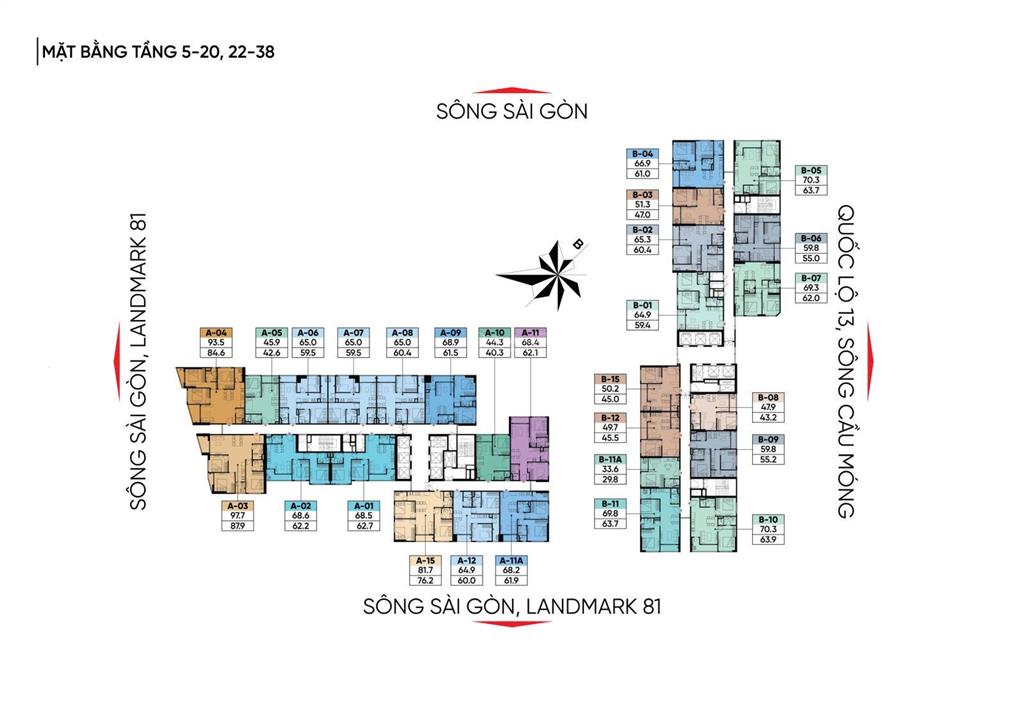 Bán gấp căn hộ a&t saigon riverside, 5,3 tỷ, 97,3m2, 3pn, 2wc, hàng ngợp cần ra gấp