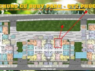 Bán gấp căn 2pn tòa b căn đẹp nhất view sông đuống, giá rất tốt thuộc dự án ruby park