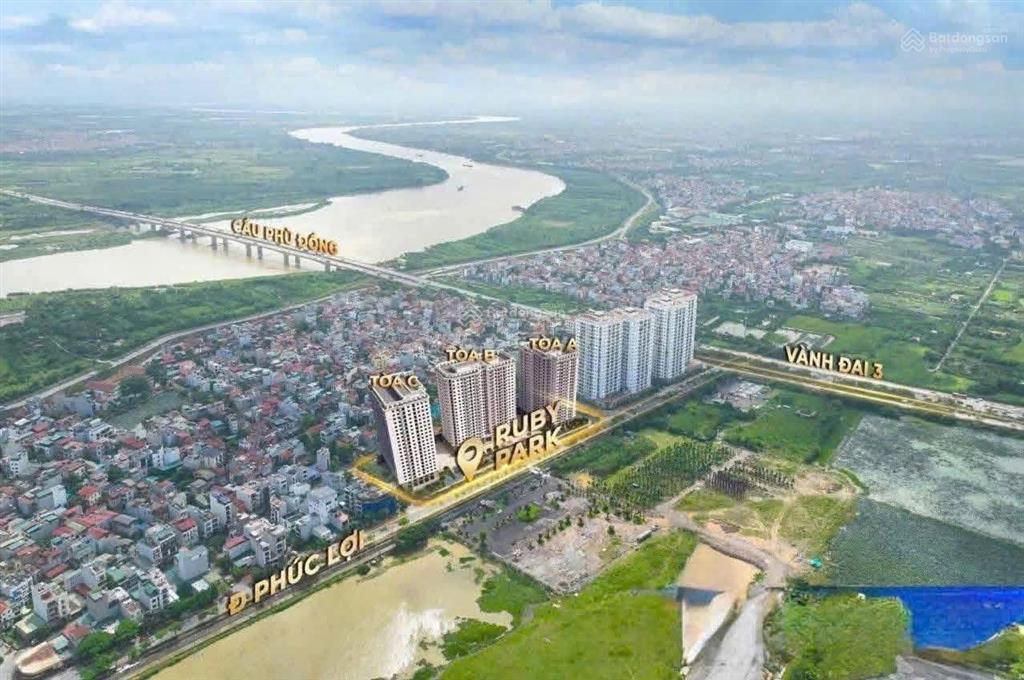 Bán gấp căn 2pn tòa b căn đẹp nhất view sông đuống, giá rất tốt thuộc dự án ruby park