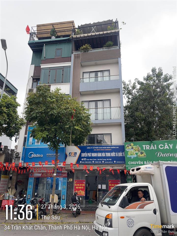 Bán nhà mặt phố tại trần khát chân, 43 tỷ vnd, 56.8m2, 4pn, 6 tầng, hàng hiếm tại hà nội