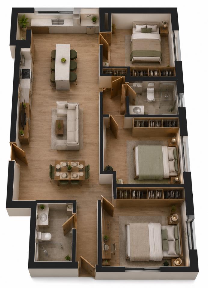 75.84m2 - Giá 7 tỷ chưa chiết khấu 15% - Căn góc 3PN2WC Arcadia