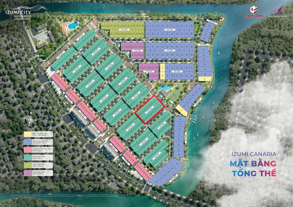 Izumi city canaria zone 3 thanh toán 36 tháng giá siêu tốt chỉ 69 triệu/m2