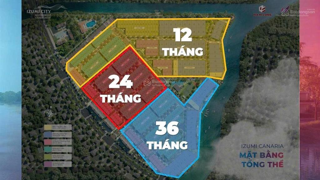 Izumi city canaria zone 3 thanh toán 36 tháng giá siêu tốt chỉ 69 triệu/m2