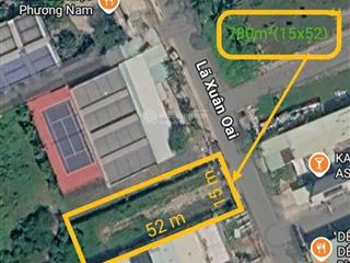Đất mặt tiền lã xuân oai, 780m(15x52), full thổ, gần liên phường 58 tỷ tlcc