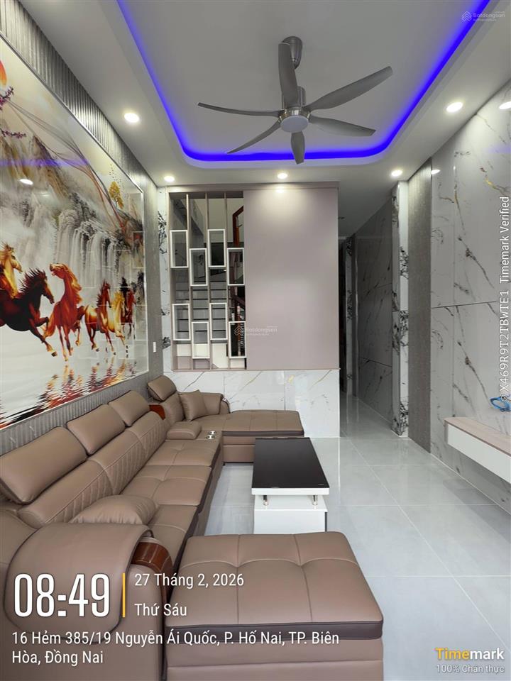 Nhà phố 1 trệt 1 lầu hoàn thiện phường long bình ( mới )