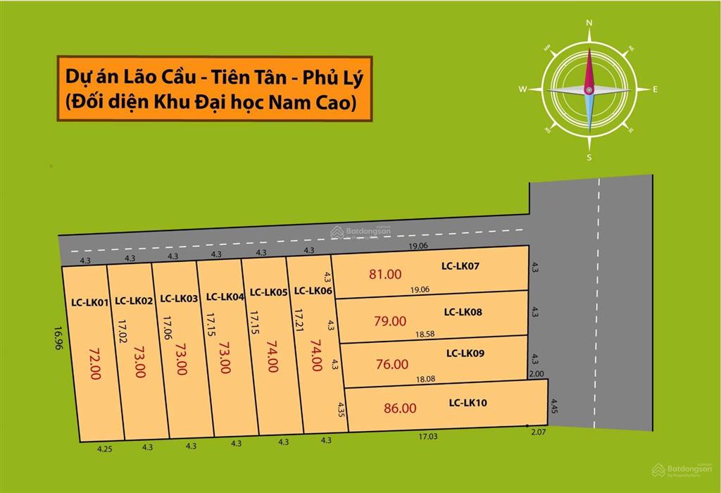 Bán đất quốc lộ 1a, hà nam, ninh bình giá cực chất chỉ với 2 tỷ, 73m2
