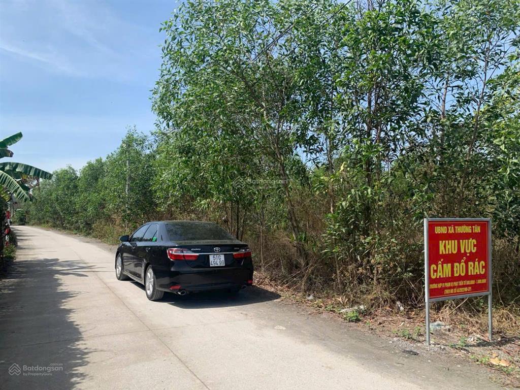 Bán đất 7673m2 có sẵn 300 m2 thổ cư giá 25 tỷ tại xã thường tân huyện bắc tân uyên bình dương