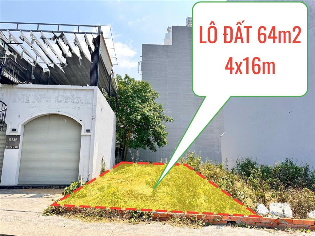 Gấp bán lô đất sát đường phạm văn đồng, p. linh tây ,tp.thủ đức 64m2 sổ riênggiấy phép 4 tầng