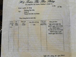 Chính chủ bán quỹ đất lớn tại cảng phú hữu tp. thủ đức chỉ 10tr/m2 cho vị trí rất tiềm năng