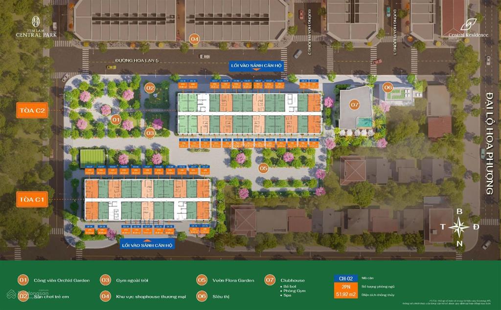 Căn hộ chung cư thu nhập thấp himlam central residences 1 pn giá cực tốt