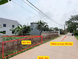 Hàng hiếm tại hoàng diệu, 2,55 triệu, 100m2 đất thổ cư đẹp