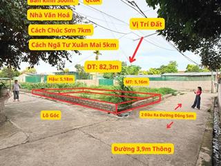 Hàng hiếm tại đông sơn, 3,05 tỷ, 82,3m2, đất thổ cư, sổ đỏ đầy đủ