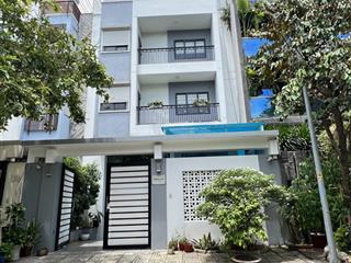 Ngộp bank  bán nhà biệt thự khu đô thị an khánh q2  dt 8x16m  xd 4 tầng st  giá 22 tỷ