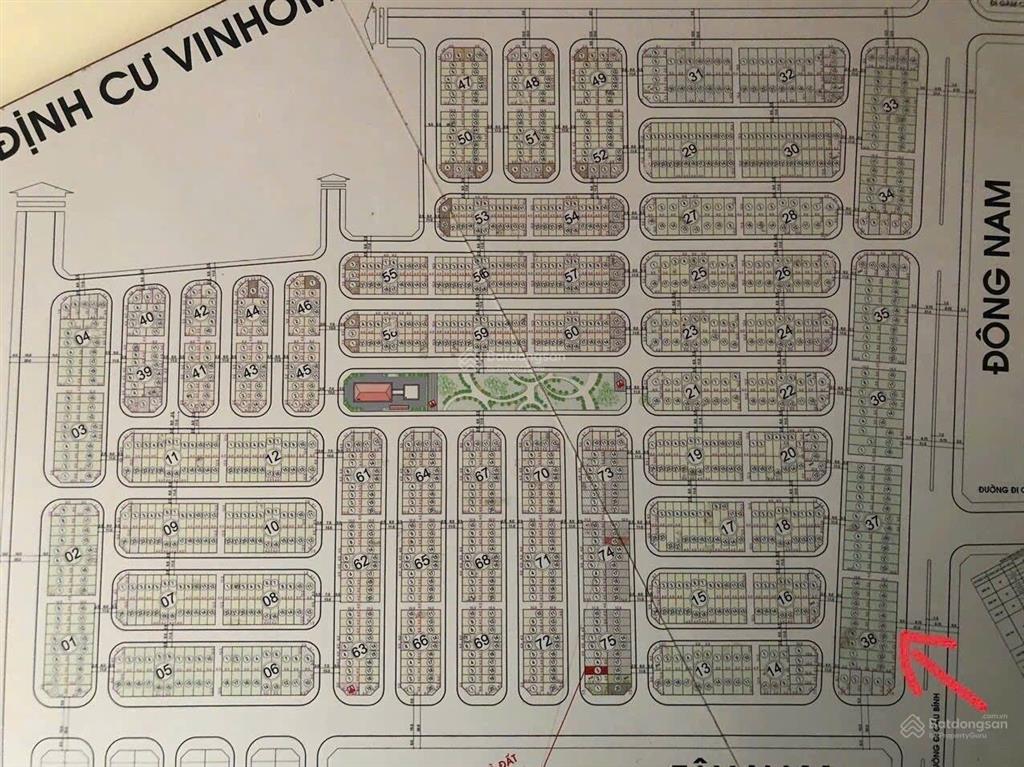 Bán đất tđc vinhomes mặt đường 31m. sát cổng chợ đầu mối