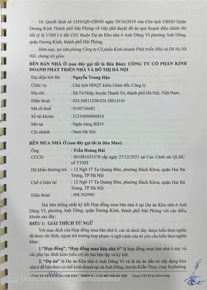 Bán lô đất vip anh dũng 6, 3 mặt tiền, cách 200m ra đường vành đai mạc đăng doanh  diện tích 141m2