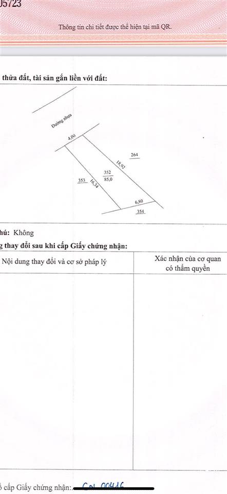Hiếm có 1 lô 85m2 giá nét 900 triệu mặt đường kinh doanh tại trung tâm thị trấn
