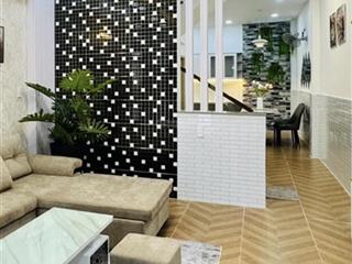 Bán nhà mới đẹp 3 tầng ngay mặt tiền đường 10 kdc bình hưng tặng full nội thất
