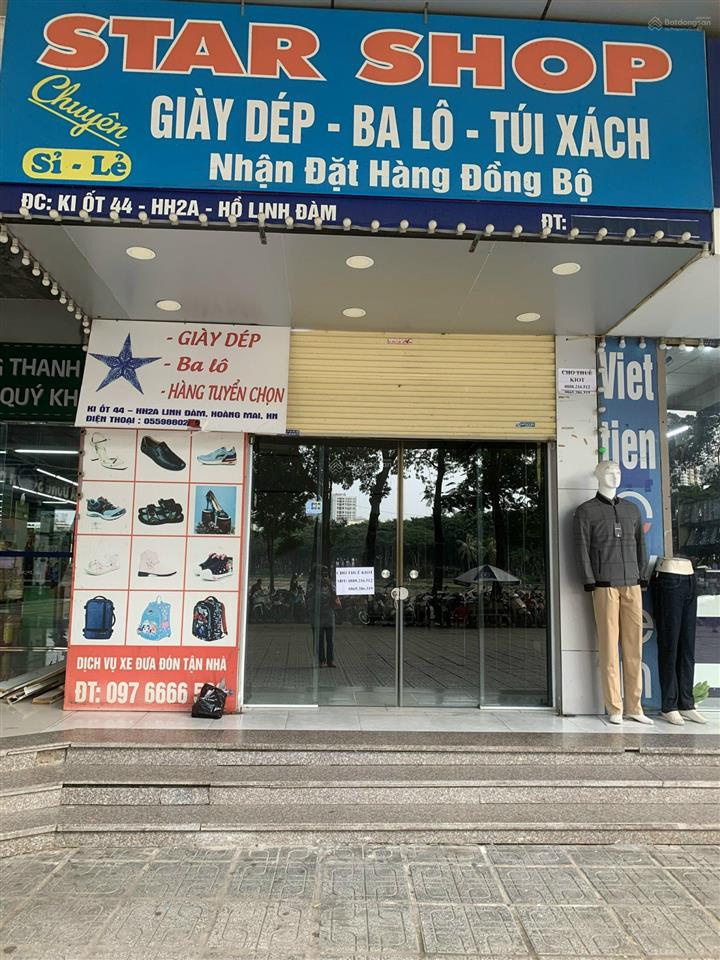 Chính chủ, cần bán gấp kiot tại hh linh đàm, phường hoàng liệt.