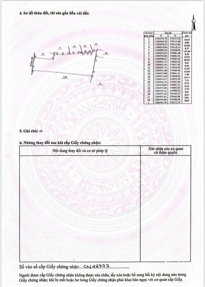 Cần bán dt 4.881 m2 tại thôn xóm mới, xã tây ninh hòa, khánh hòa