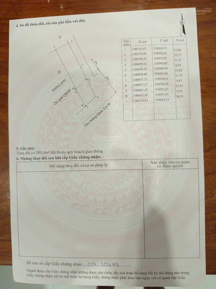 Cần đẩy nhanh lô đất thổ cư mặt tiền ql 26 tại thôn xóm mới, xã tây ninh hòa, khánh hòa