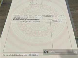 Bán đất dịch vụ phú vinh, sơn đồng, hà nội trước mặt vườn hoa, ô tô đỗ ngày đêm | 45m², mt 4,37m